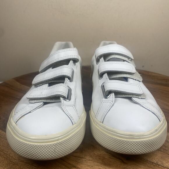 Veja Recife White Platine Womens White Bronze Size 5 Chromefree Leather Shoes - Picture 4 of 9